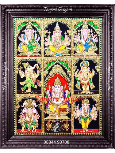 Asta viyangar tanjore painting